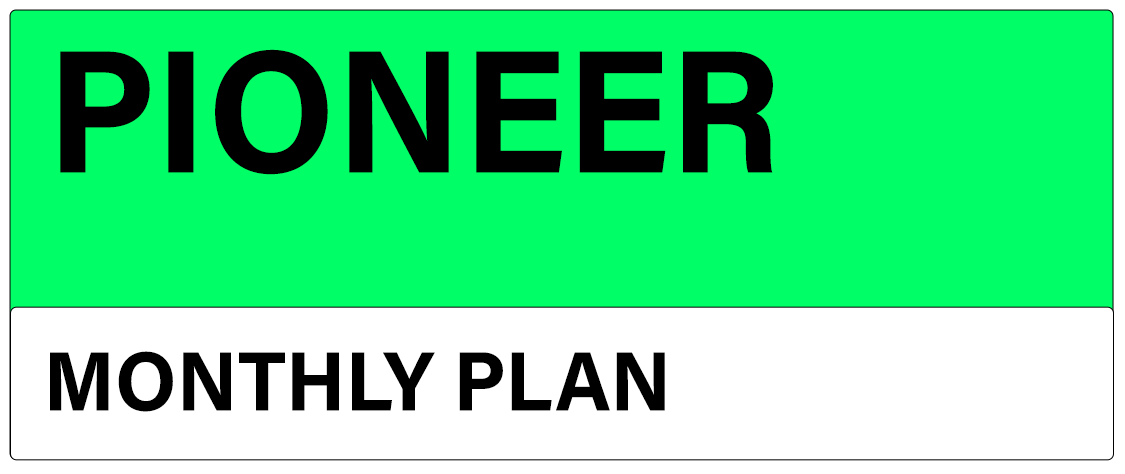 Pioneer Plan - €19.5/month